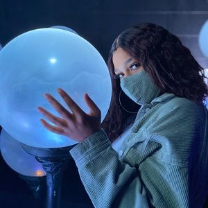 Green cropped jacket